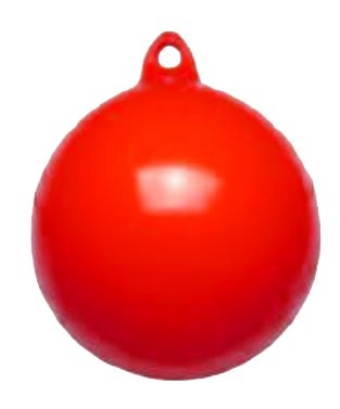Ankerboei / anchor buoy 350 mm x 400 mm 1 oog kleur geel of rood - Bateau Bootservice