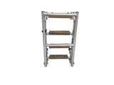 Hollex uitklapbare zwemtrap rvs316 2+2 treden teak - Bateau Bootservice