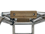Hollex uitklapbare zwemtrap rvs316 3 treden teak - Bateau Bootservice