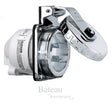 allpa NEMA-16A-Boordstopcontact, RVS, 16A/230V, geaard, met schroefdeksel, IP56 - Bateau Bootservice