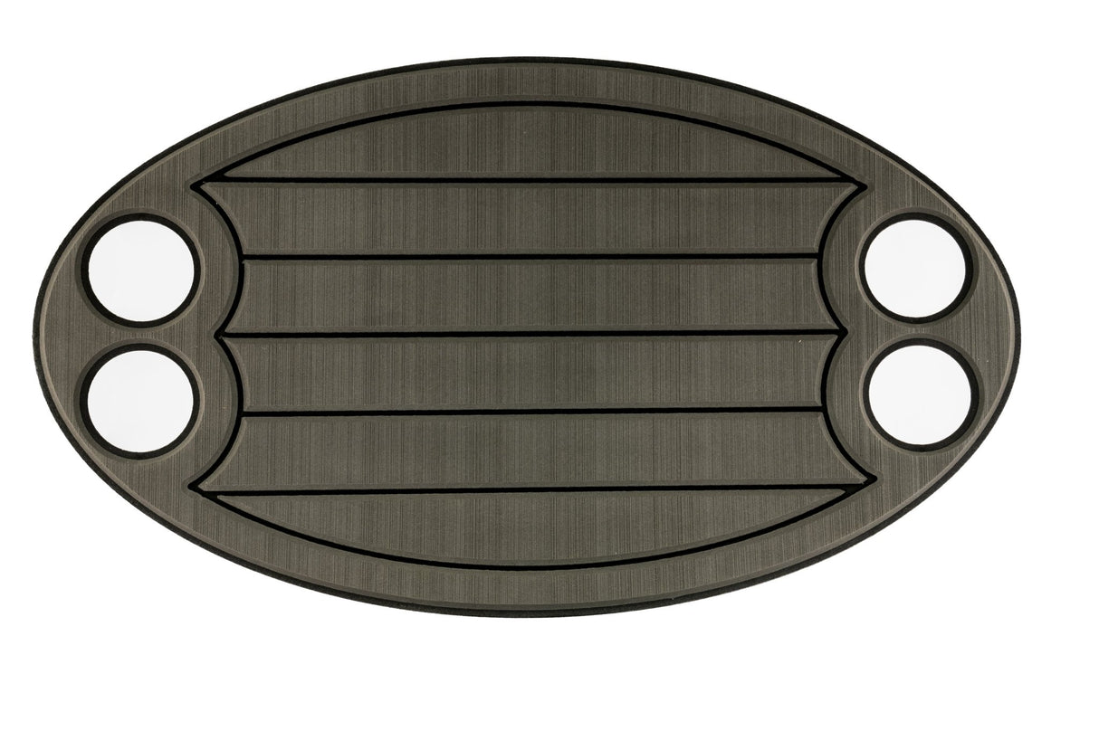 TAFELBLAD WIT INLEG DONKERGRIJS of bruin 4 RVS HOUDERS - Bateau Bootservice