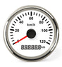 Hollex GPS snelheidsmeter wit/rvs 0-120km/h 9-32V - Bateau Bootservice