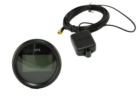 Hollex GPS snelheidsmeter digitaal zwart 9-32V - Bateau Bootservice