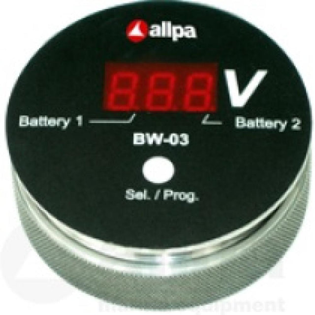allpa Battery watch monitor model 'BW-03', slimme spanningsmeter voor meerdere accu's, display: rood - Bateau Bootservice