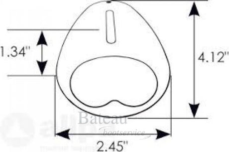 Opbouw RVS 316 docking lights LED - Bateau Bootservice