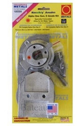 Aluminium anode it navalloy Apha 1 GEN 2 Present - Bateau Bootservice