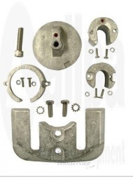 Aluminium anode kit Navalloy Bravo 1 1998 Present - Bateau Bootservice