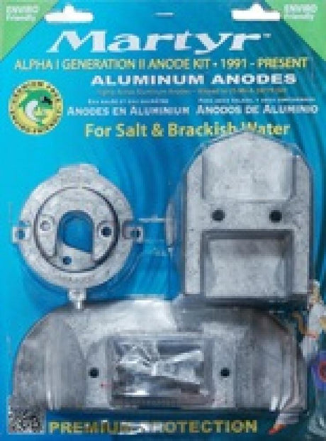 Anode kit Alpha-1-Gen II >1991 Zink Aluminium of Magnesium - Bateau Bootservice