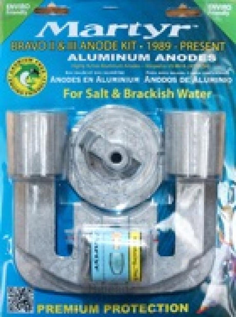 Anode kit Bravo-2 & 3 1989 Zink Aluminium of Magnesium - Bateau Bootservice