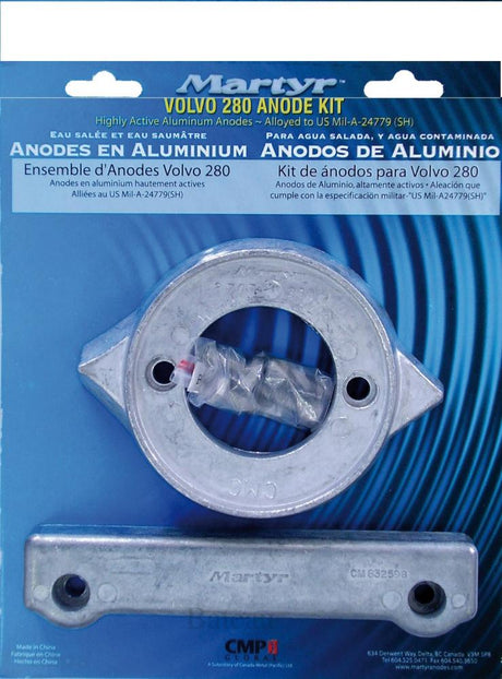 Anode kit Volvo 280 - Bateau Bootservice