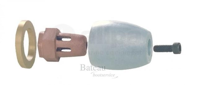 Anode Mercruiser/Sterndrive/Mercury outboard, Bravo 2 (>2003), prop nut assembly - Bateau Bootservice