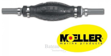 Brandstofslang. 8 mm met bal Moeller - Bateau Bootservice