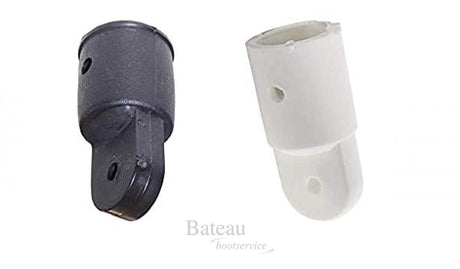 Eindstuk Zwart of wit voor bimintop buiskap 20 mm - Bateau Bootservice