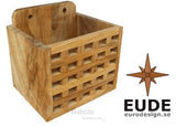 Eude Teak Blokrooster bak vierkant 15x12x14 cm - Bateau Bootservice