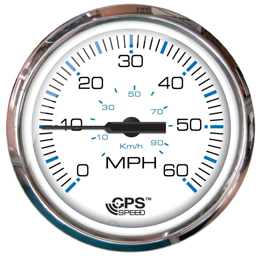 Faria Chesapeake Ss White GPS Snelheidsmeter 60 mph - Bateau Bootservice