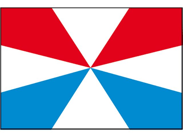 Geuzenvlag gevoerd bij wijze van groet. - Bateau Bootservice