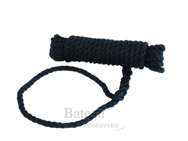 3 strengs landvast navy 10 mm x 10m - Bateau Bootservice