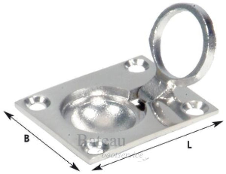 Luikring RVS 316 48x38mm - Bateau Bootservice
