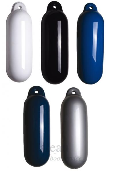 Majoni dropfender 21 x 62 cm – extra grote stootwil met één oog – in 6 kleuren verkrijgbaar – per stuk verpakt – met of zonder bevestigingslijn – opblaasbaar met compressor.