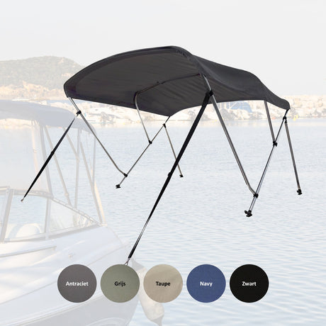 Navishade aluminium 3 boogs biminitop H117 B137-152 cm - Bateau Bootservice