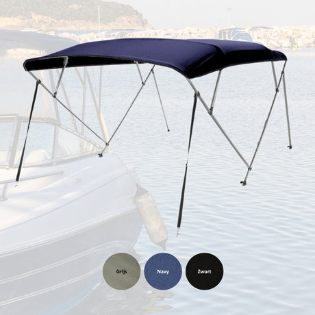 Navishade aluminium biminitop 4 boogs H137 B137-152 cm - Bateau Bootservice