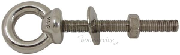 Oogbout / ringbout RVS M12 - Bateau Bootservice