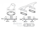 Plastic basis plaat - Bateau Bootservice