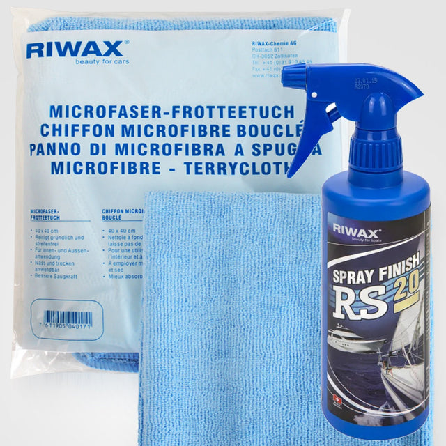 Riwax RS 20 Spray finish 500 ml met Riwax Microvezel doek - Bateau Bootservice