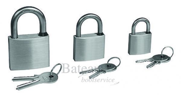 RVS hangslot met RVS beugel Afm. 40 (mm) - Bateau Bootservice