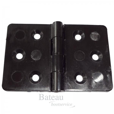 Scharnier kunststof nylon zwart 60 x 40 mm - Bateau Bootservice