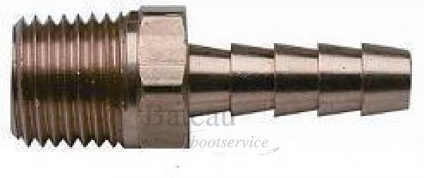 Slangfitting. 6 mm male Moeller - Bateau Bootservice
