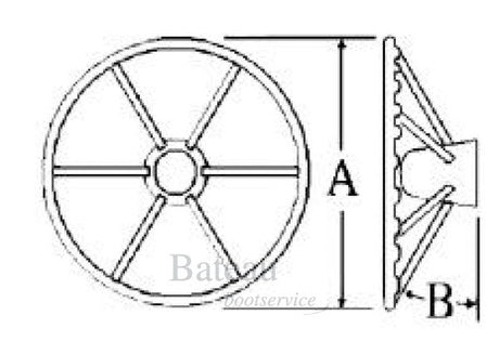 Stuur 3- spaaks boot - Bateau Bootservice