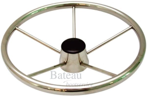 Stuurwiel RVS 34 of 39 cm - Bateau Bootservice