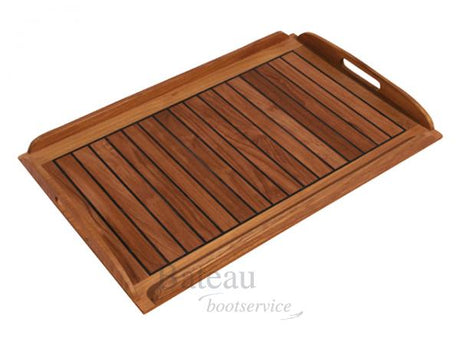 Teak dienblad caulked - Bateau Bootservice