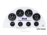 Uflex snelheidsmeter 0-56 km/u 30kn compleet Zwart - Bateau Bootservice