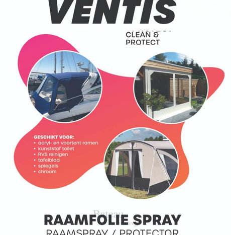 Ventis raamfolie spray, reinigende antistatische spray - Bateau Bootservice