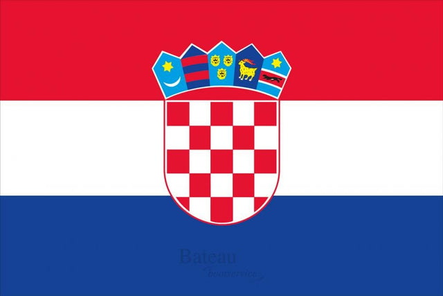 Vlag Kroatie 20 x 30 cm - Bateau Bootservice