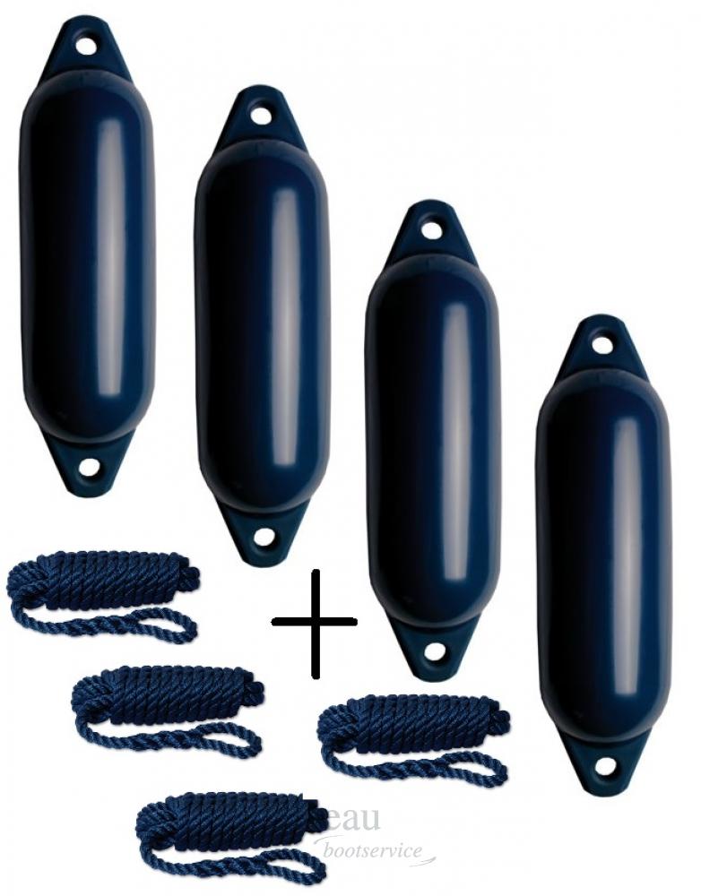 Voordeel set STAR 12 x 45 cm met lijn navy - Bateau Bootservice