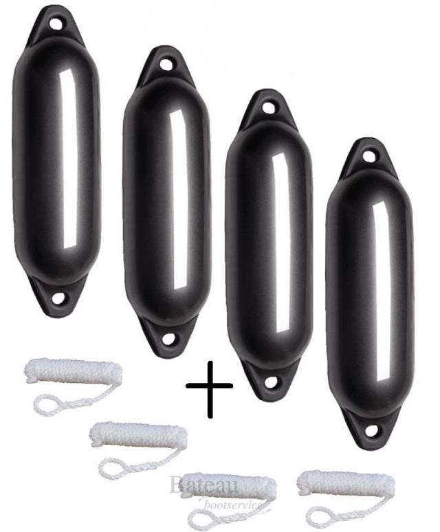 Voordeel set STAR 30 x 90 cm met lijn antraciet - Bateau Bootservice